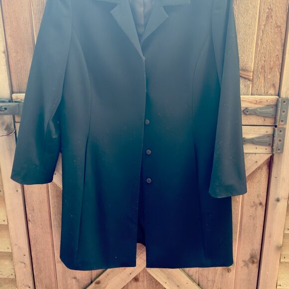 TAHARI Arthur S. Levine black hidden snap coat (12/14) - Picture 14 of 14